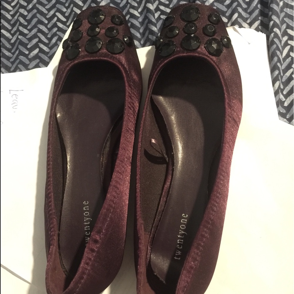 Purple sandals